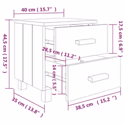 VidaXL 340411 nightstand/bedside table - Additional view 7