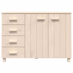 vidaXL Sideboard Solid Wood Pine Storage Side Cabinet Furniture Multi Colours - honey brown - Additional view 4