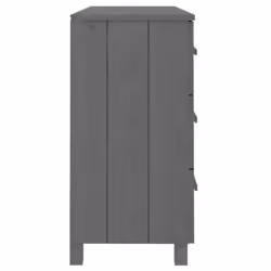 vidaXL Sideboard Solid Wood Pine Storage Side Cabinet Furniture Multi Colours - dark grey - Additional view 5