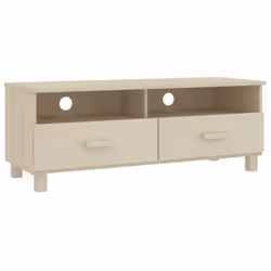 vidaXL TV Cabinet Solid Wood Pine Wooden TV Stand Unit Furniture Multi Colours - honey brown