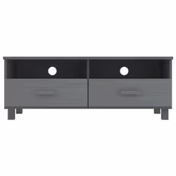 vidaXL TV Cabinet Solid Wood Pine Wooden TV Stand Unit Furniture Multi Colours - dark grey - Additional view 4