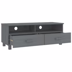 vidaXL TV Cabinet Solid Wood Pine Wooden TV Stand Unit Furniture Multi Colours - dark grey - Additional view 6