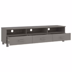 vidaXL TV Cabinet Solid Wood Pine Wooden TV Stand Unit Furniture Multi Colours - light grey - Additional view 6