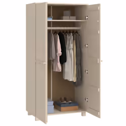 vidaXL Wardrobe HAMAR Honey Brown 89x50x180 cm Solid Wood Pine - Additional view 5
