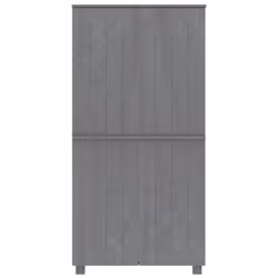 vidaXL Wardrobe HAMAR Dark Grey 89x50x180 cm Solid Wood Pine - Additional view 2