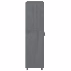 vidaXL Wardrobe HAMAR Dark Grey 89x50x180 cm Solid Wood Pine - Additional view 3