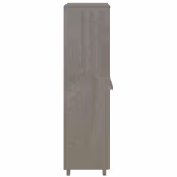 vidaXL Wardrobe HAMAR Light Grey 89x50x180 cm Solid Wood Pine - Additional view 3