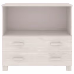vidaXL Sideboard Solid Wood Pine Wooden Side Cabinet Furniture Multi Colours - white - Additional view 7