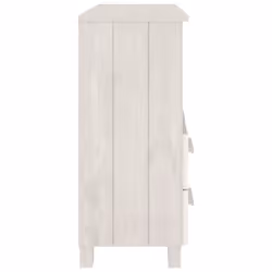 vidaXL Sideboard Solid Wood Pine Wooden Side Cabinet Furniture Multi Colours - white - Additional view 8