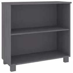 vidaXL Sideboard Solid Wood Pine Side Console Storage Cabinet Multi Colours - dark grey