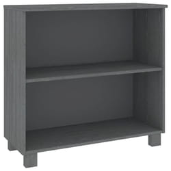 vidaXL Sideboard Solid Wood Pine Side Console Storage Cabinet Multi Colours - dark grey