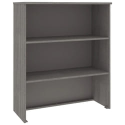 vidaXL Top for Highboard Solid Wood Pine Storage Cabinet Top Multi Colours - light grey