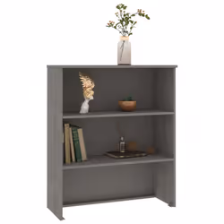 vidaXL Top for Highboard Solid Wood Pine Storage Cabinet Top Multi Colours - light grey - Additional view 6