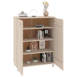 vidaXL Shoe Cabinet Solid Wood Pine Shoe Organiser Unit Rack Multi Colours - honey brown - Additional view 4