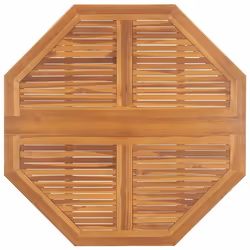 vidaXL Solid Wood Teak Folding Outdoor Dining Set 5 Piece Wooden Dining Set - Additional view 4