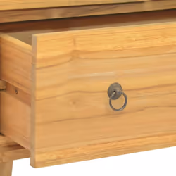 vidaXL Solid Wood Teak Chest of Drawers Wooden Sideboard Storage Side Cabinet