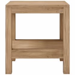 vidaXL Bathroom Side Table Shower Bench Corner Bath Seat Stool Solid Wood Teak