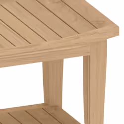 vidaXL Bathroom Side Table Shower Bench Corner Bath Seat Stool Solid Wood Teak - Additional view 5