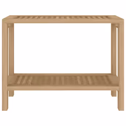 vidaXL Bathroom Side Table Shower Bench Corner Bath Seat Stool Solid Wood Teak