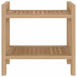 vidaXL Bathroom Side Table Shower Bench Corner Bath Seat Stool Solid Wood Teak