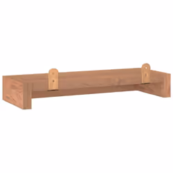 vidaXL Wall Shelves Wooden Picture Ledge Wall Bookshelf Solid Wood Teak 2 pcs - 40 x 15 x 6 cm - Additional view 6