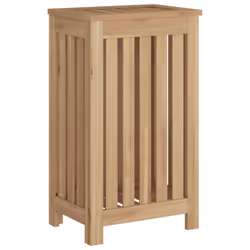 vidaXL Solid Wood Teak Wash Bin Sorter Washing Basket 35x25x60 cm/50x35x60 cm - 35 x 25 x 60 cm