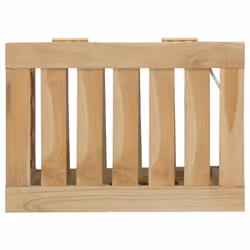 vidaXL Solid Wood Teak Wash Bin Sorter Washing Basket 35x25x60 cm/50x35x60 cm - 35 x 25 x 60 cm - Additional view 6