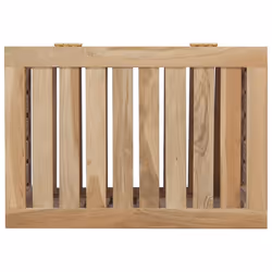 vidaXL Solid Wood Teak Wash Bin Sorter Washing Basket 35x25x60 cm/50x35x60 cm - 50 x 35 x 60 cm - Additional view 4