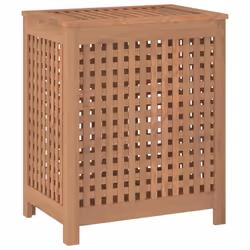 vidaXL Solid Wood Teak Wash Bin Sorter Washing Basket 35x25x60 cm/50x35x60 cm - 50 x 35 x 60 cm