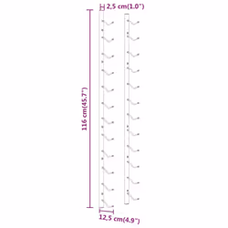 VidaXL 340880 wine rack Iron Gold - Additional view 5