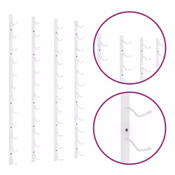 VidaXL 340881 wine rack Iron White - Additional view 4