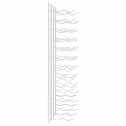 vidaXL 2x Wall Mounted Wine Rack for 24 Bottles White Iron Wine Whisky Rack - Additional view 4