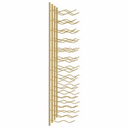 vidaXL 2x Wall Mounted Wine Rack for 24 Bottles Gold Iron Drinking Whisky Rack - Additional view 4