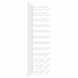 vidaXL 2x Wall Mounted Wine Rack for 36 Bottles White Iron Wine Whisky Rack - Additional view 4