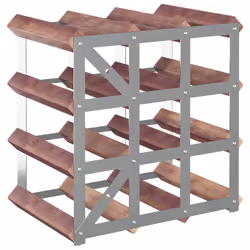 VidaXL 340891 wine rack Steel, Wood Brown - Additional view 6