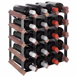 VidaXL 340892 wine rack Steel, Wood Brown - Additional view 3