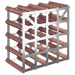 VidaXL 340892 wine rack Steel, Wood Brown - Additional view 6