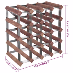 VidaXL 340892 wine rack Steel, Wood Brown - Additional view 8