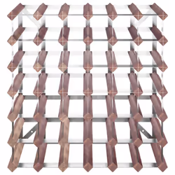 VidaXL 340893 wine rack Steel, Wood Brown - Additional view 4