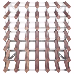 VidaXL 340894 wine rack Steel, Wood Brown - Additional view 4