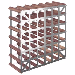 VidaXL 340894 wine rack Steel, Wood Brown - Additional view 6