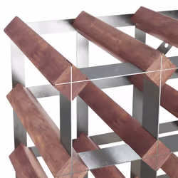 VidaXL 340894 wine rack Steel, Wood Brown - Additional view 7