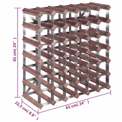VidaXL 340894 wine rack Steel, Wood Brown - Additional view 8
