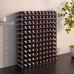 VidaXL 340895 wine rack Steel, Wood Brown - Additional view 2
