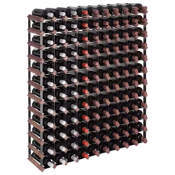 VidaXL 340895 wine rack Steel, Wood Brown - Additional view 3