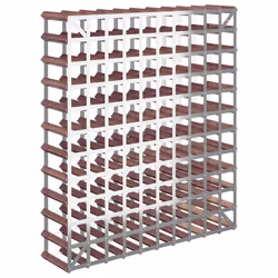 VidaXL 340895 wine rack Steel, Wood Brown - Additional view 6