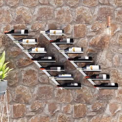 VidaXL 340898 wine rack Metal White