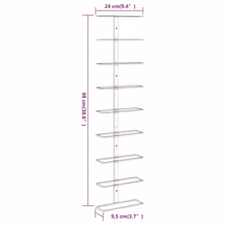VidaXL 340900 wine rack Iron White - Additional view 4