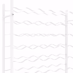 vidaXL Wine Rack for 96 Bottles Iron Wine Storage Cabinet Holder Shelf Indoor - white, 48 - Additional view 8