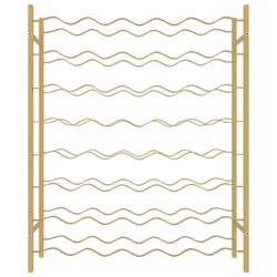 VidaXL 340909 wine rack Metal Gold - Additional view 4